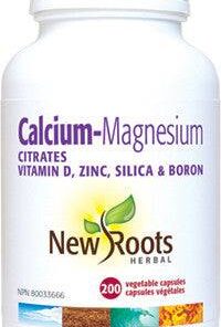 Calcium-magnésium citrates, vitamine D, zinc, silica, boron (100 comprimés)
